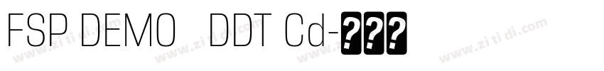 FSP DEMO   DDT Cd字体转换